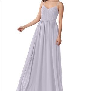 Azazie Lisbon Fog size 10 Bridesmaids dress